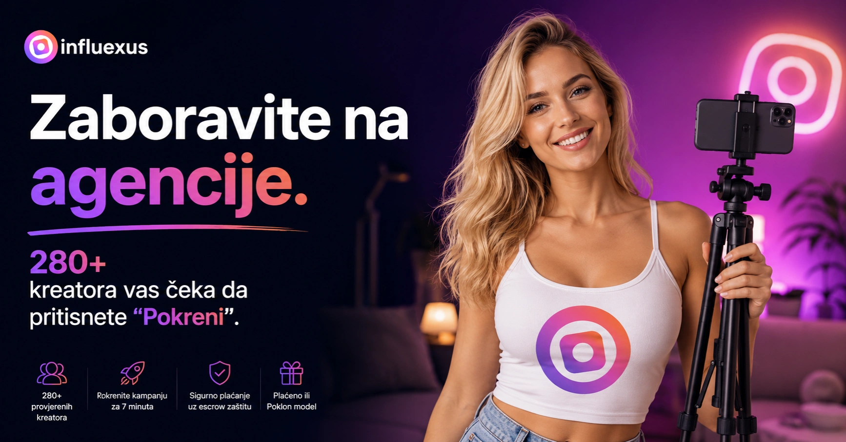 Influencer marketing platforma Balkana za brendove, 280+ kreatora iz BiH, Srbije, Hrvatske i Crne Gore